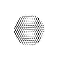 Антибликовая решетка MR16, D50xH2mm, черная, алюминий Denkirs  DK1500-BK