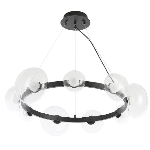 Люстра Crystal Lux BOSQUE SP9 BLACK/TRANSPARENT фото 4