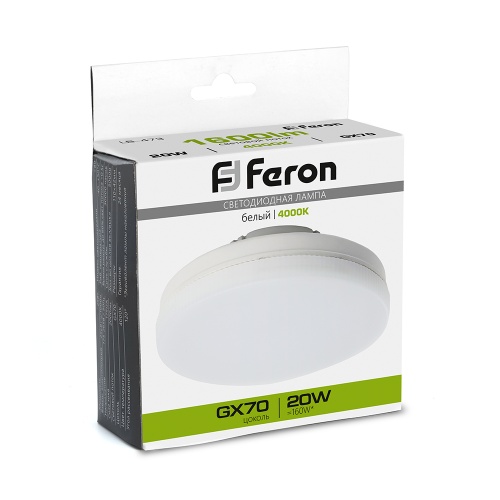 Лампа светодиодная Feron GX70 20W 4000K LB-473 48307 фото 2
