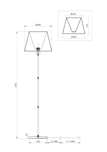 Торшер Freya Crystal Forte FR1006FL-01G фото 4