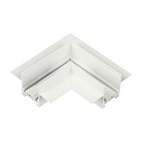 Трековый соединитель угловой плоский встраиваемый Aployt Magnetic track 48 APL.0182.10.04
