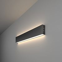 Линейный светодиодный накладной двусторонний светильник Elektrostandard 53см 20Вт 4200К черная шагрень 101-100-40-53