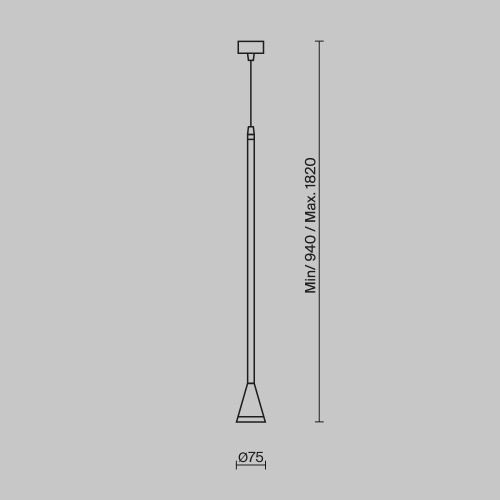 Подвесной светильник Maytoni Arrow P064PL-01W-1 фото 6