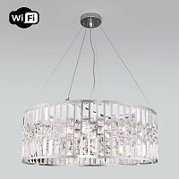 Подвесная люстра с управлением по Wi-Fi Eurosvet Lory 10125/8 хром
