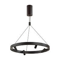Подвесной светильник Odeon Light HIGHTECH ODL24 203  BEVEREN брашир.черный/металл/акрил Разд. включение с ПДУ (инфракрасный) IP20 LED 77W 6930Лм 3000K  6683/77L
