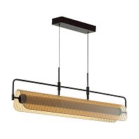 Люстра Odeon Light L-VISION ODL24 321 LINER черный/янтарный/металл/стекло/акрил LED 35W 3000К  5056/35L