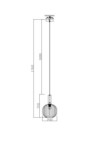 Подвесной светильник Freya FR8012PL-01AM фото 8