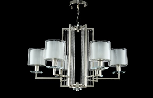Люстра Crystal Lux NICOLAS SP-PL6 NICKEL/WHITE фото 4