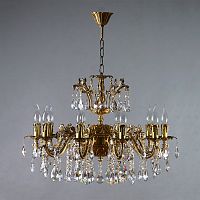 Подвесная люстра GRANADA Ambiente 2118/10 AB Leaf crystal