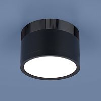Накладной акцентный светодиодный светильник DLR029 10W 4200K черный матовый/черный хром 10W