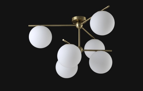 Люстра Crystal Lux FELIZ SP-PL6 BRONZE/WHITE фото 4