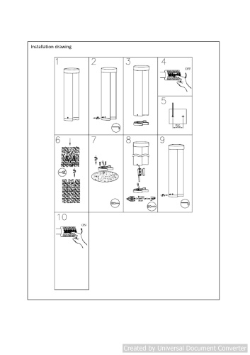 Наземный уличный светильник COMBO 27874/45/30 фото 4