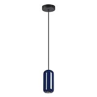Подвес Odeon Light PENDANT ODL24 311 OVALI черный/синий/металл GU10 LED 4W  5053/1E