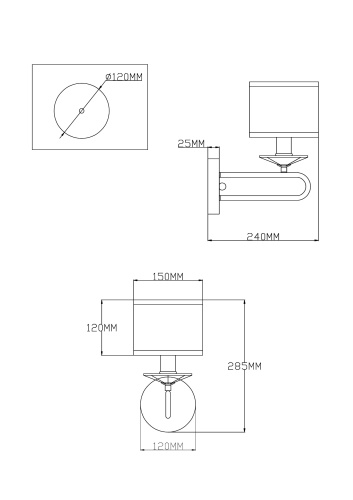 Бра Moderli V2630-1W фото 4