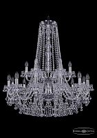 Люстра Bohemia Ivele Crystal 1409/12+6/300/h-94/2d Ni