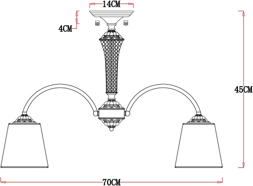 Люстра Arte Lamp GRACIE A7301PL-5PB фото 8