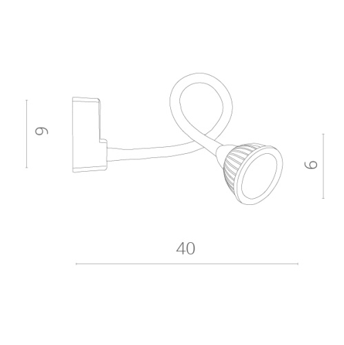 Бра Arte Lamp Cercare A4107AP-1BK фото 3