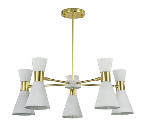 Люстра MAK-interior Elisium WTL1068-5GD-WH