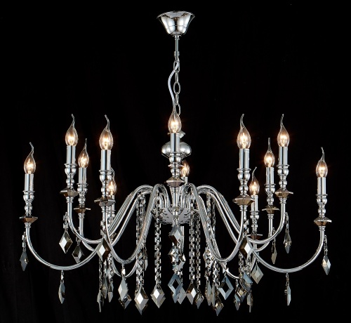 Люстра Crystal Lux MERCEDES SP6+6 CHROME/SMOKE фото 3