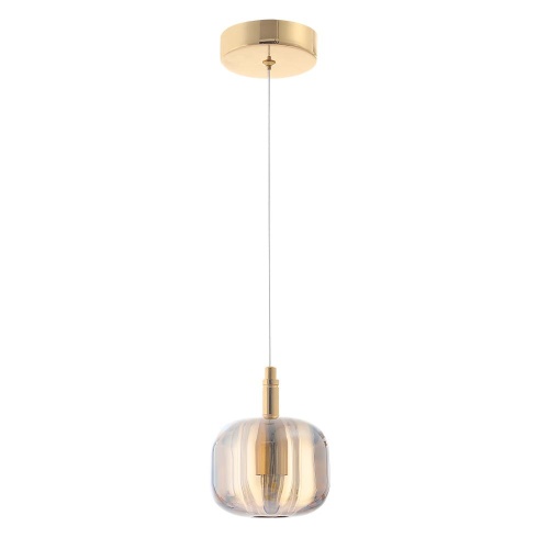 Светильник подвесной Crystal Lux BOX SP1 GOLD/AMBER фото 3