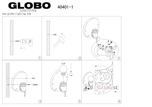Настенный светильник BIKE 40401-1 фото 4