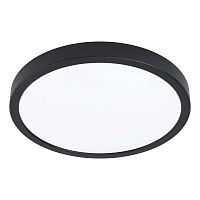 Светодиодный накладной светильник с датчиком движения Eglo FUEVA 5, 20,5W (LED), 3000K, 2400lm, ?285, сталь, чёрный/пластик, белый