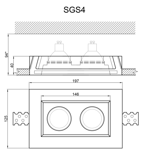 Гипсовый светильник Artpole SGS4 фото 3