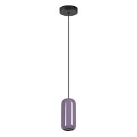 Подвес Odeon Light PENDANT ODL24 311 OVALI черный/сиреневый/металл GU10 LED 4W  5053/1